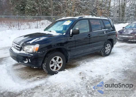 2005 Toyota Highlander V6 from USA, damaged, VIN JTEEP21A050127807